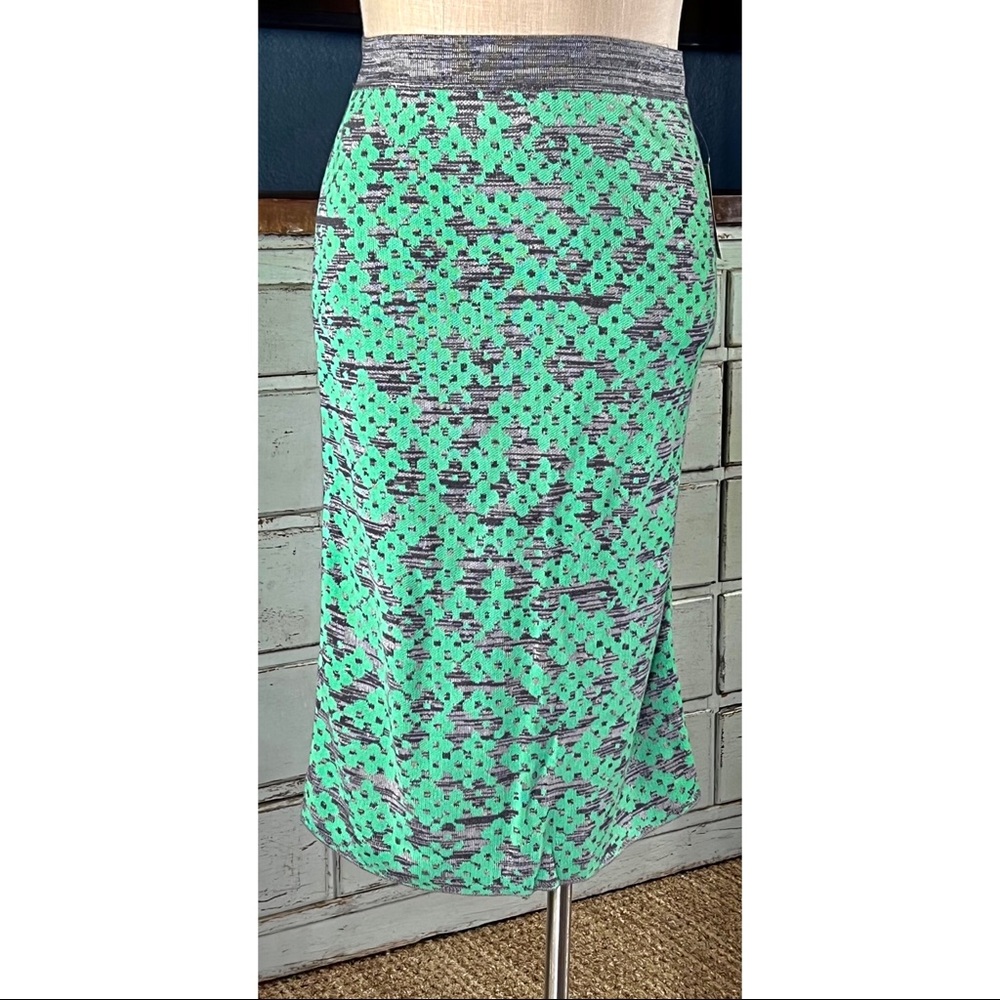 Anthropologie Maeve Green Knit Sweater Skirt S